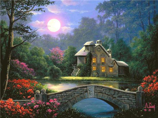 пейзаж - пейзажи, дома - оригинал