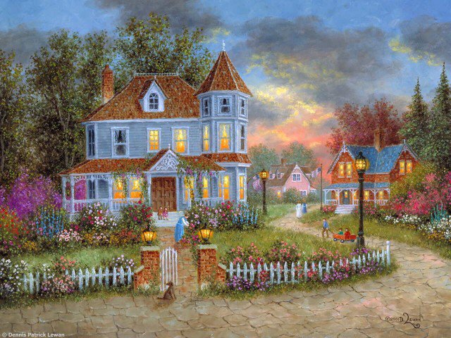 пейзаж - дом, пейзаж, природа - оригинал