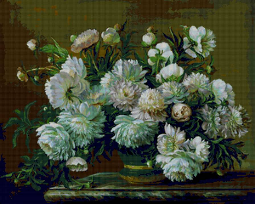 букет - пионы, букет, живопись, цветы - предпросмотр