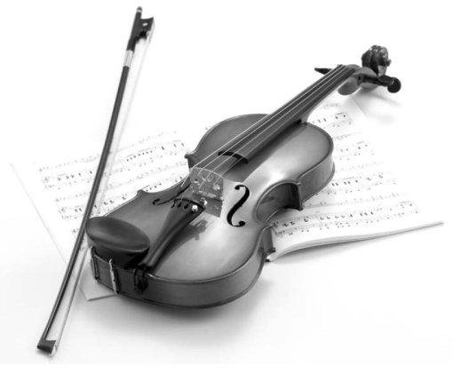 скрипка - музыка, монохром, скрипка - оригинал