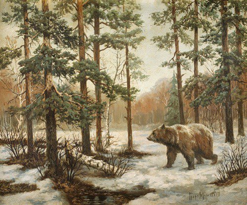 медведь - животные, в лесу - оригинал