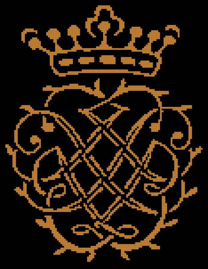 вензель с короной - узор, вензель - предпросмотр