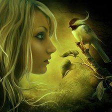 Схема вышивки «девушка»