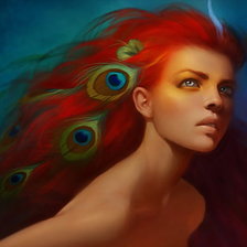 Схема вышивки «девушка»