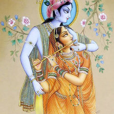 Схема вышивки «Кришна и Радха»