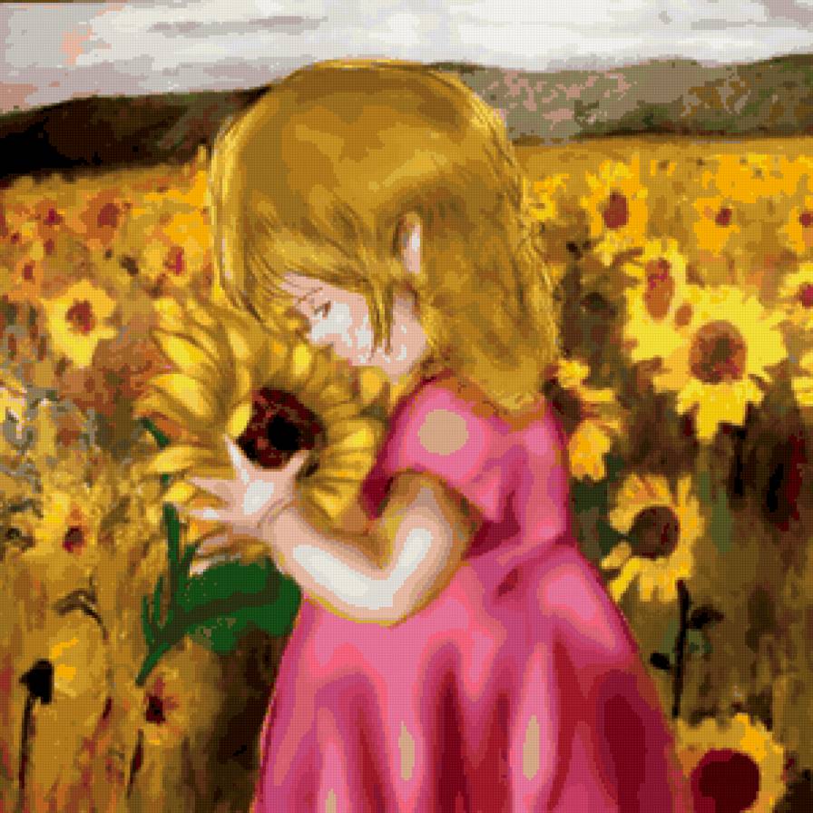 №67721 - картина, подушка, желтый, детское, цветы - предпросмотр