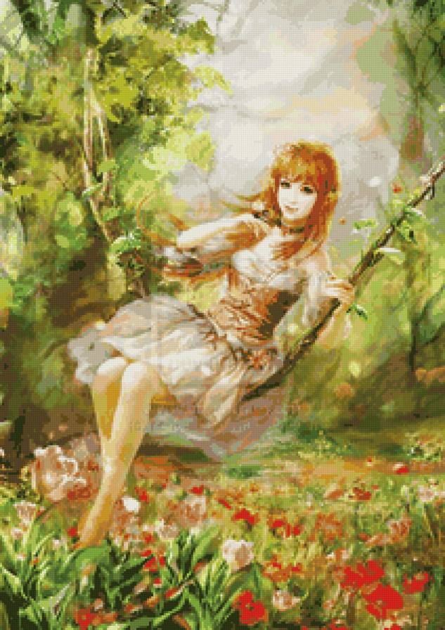 №67742 - картина, девушка - предпросмотр