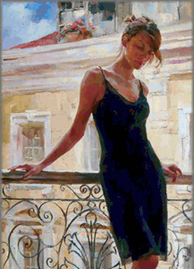 Afternoon on the Balcony - предпросмотр