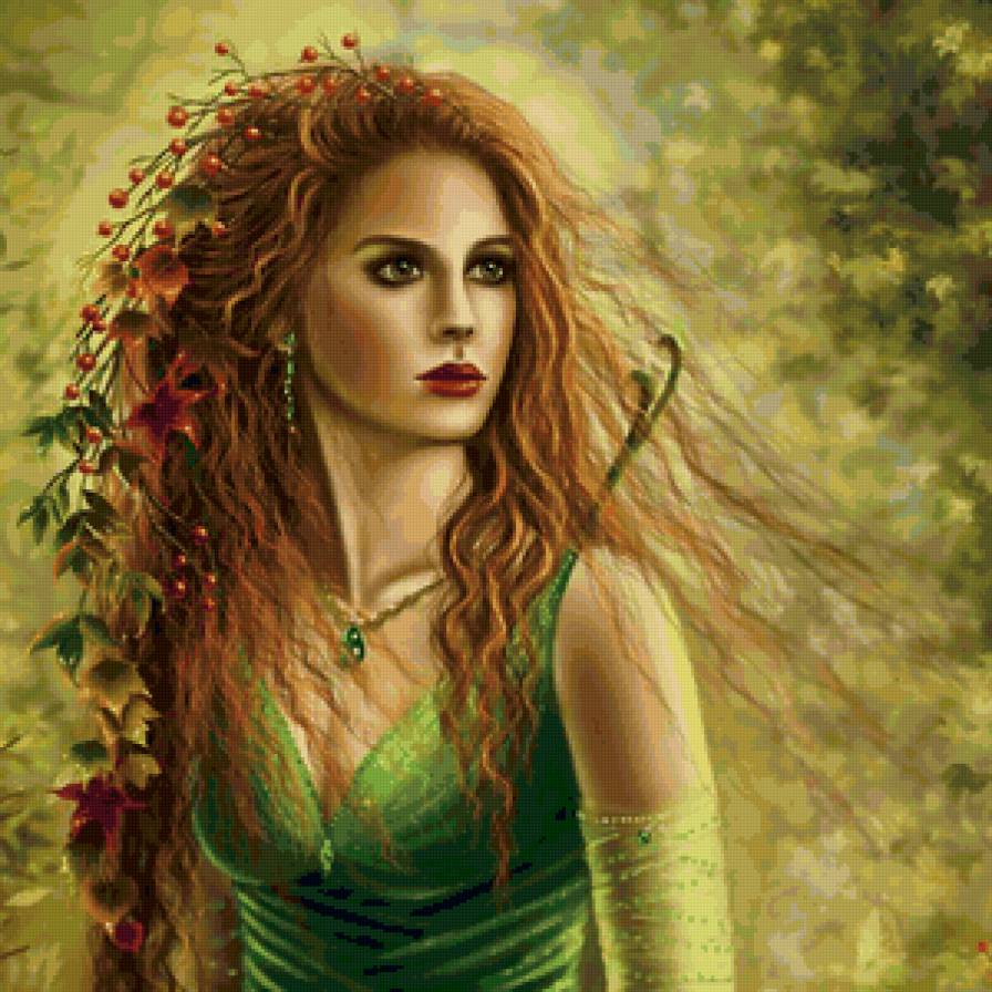 леди осень - женщина, осень - предпросмотр