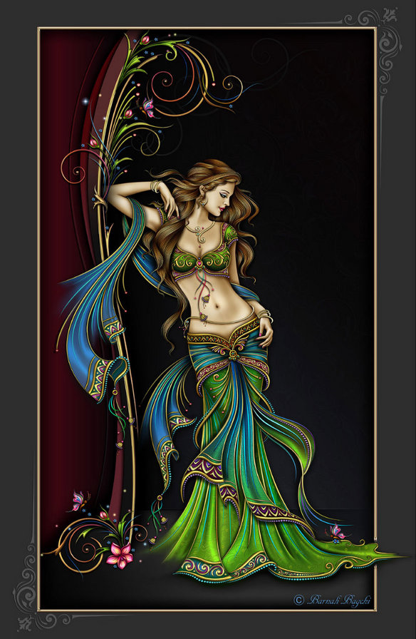 Фантазии Barnali Bagchi. - женский образ - оригинал