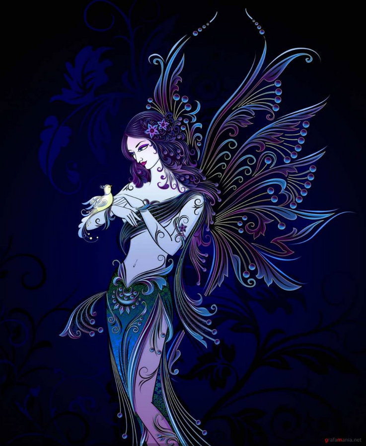 Фантазии Barnali Bagchi. - женский образ - оригинал