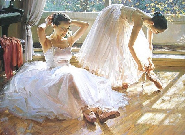 Балерины - девушка, танец, красота - оригинал