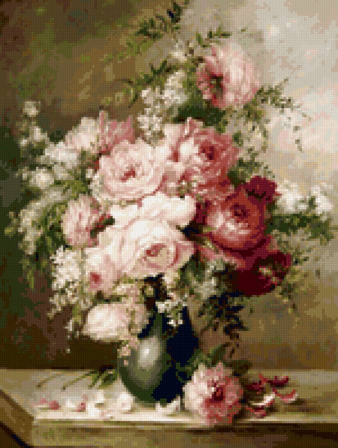 розе у вази - предпросмотр