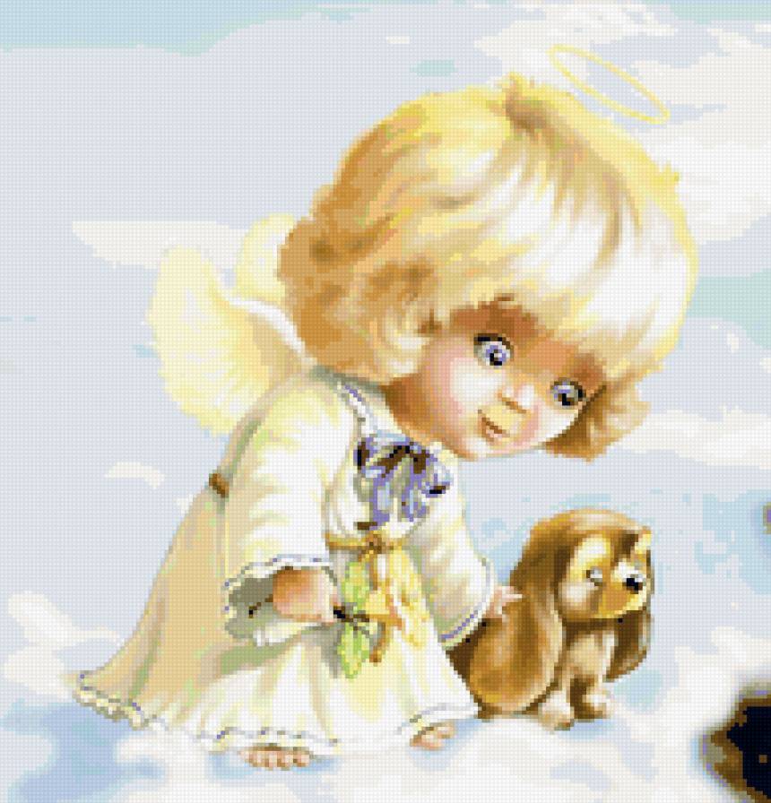 Ангелочек - ангел, щенок - предпросмотр