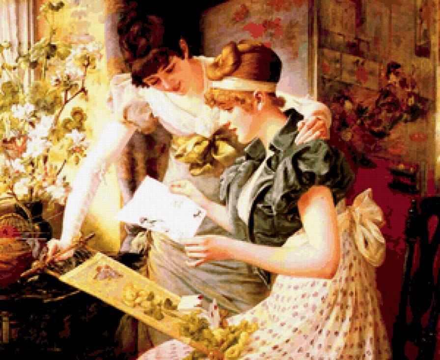 вышивальщицы - картина - предпросмотр