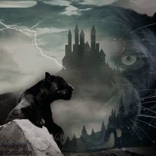 Схема вышивки «Пантера»