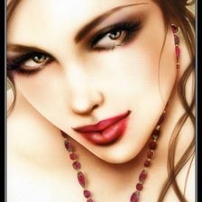 дева с бусами