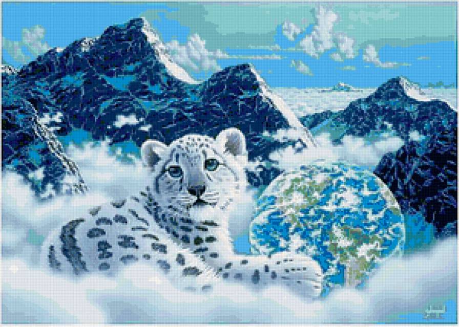 Тигренок - животные, космос, красота, тигр, зима, кошки, хищник - предпросмотр