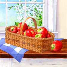 Схема вышивки «яблоки»