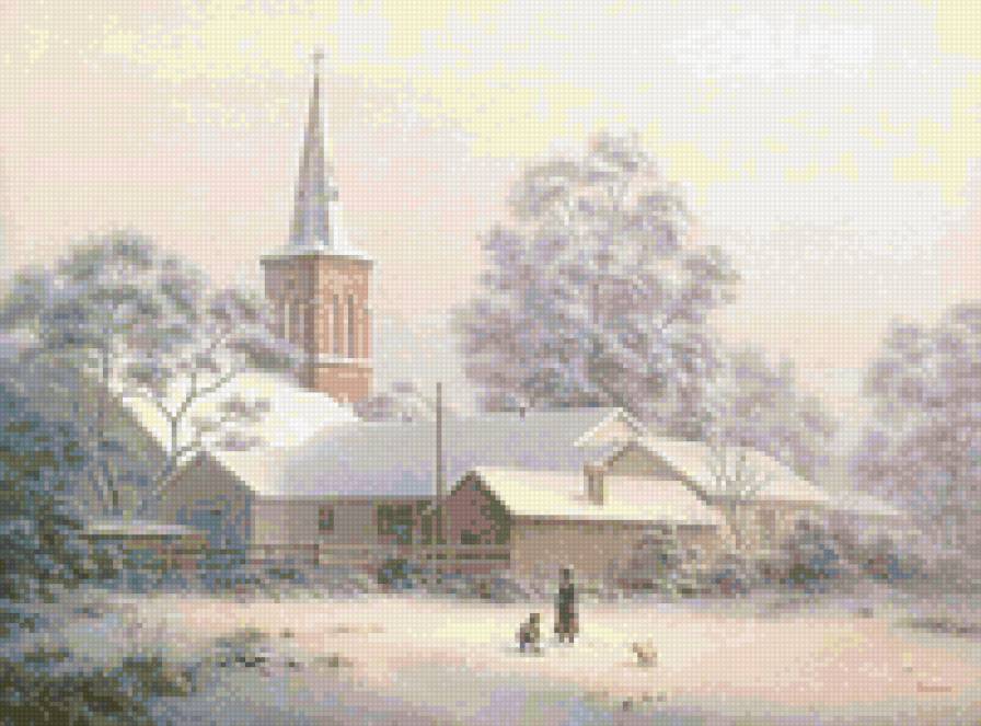 утро - природа, пейзаж, деревня, утро - предпросмотр