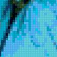 Предпросмотр схемы вышивки «голубая бабочка на первоцвете» (№70585)