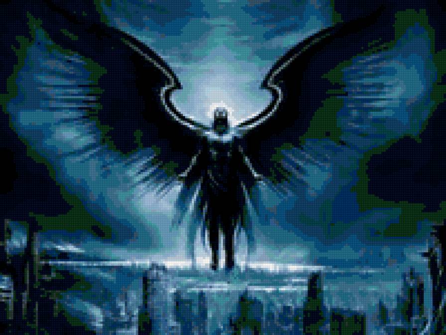 черный ангел - фэнтези, ангел - предпросмотр