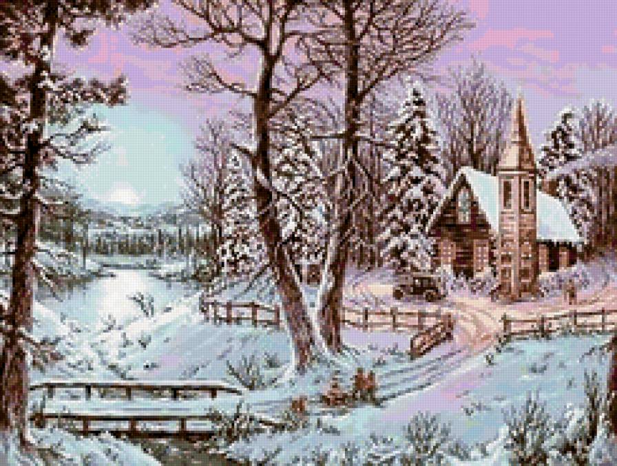 Зима - зима, природа, пейзаж - предпросмотр