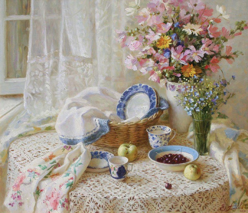 Натюрморт - натюрморт, цветы - оригинал