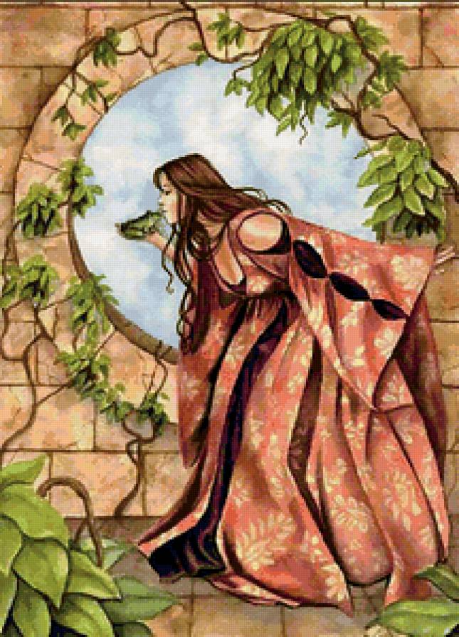 Поцелуй - любовь, фэнтези, принцесса, , поцелуй, сказка, лягушка, девушка - предпросмотр