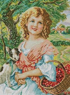 Девочка с лукошком - оригинал