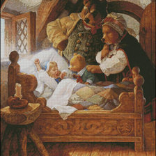 Схема вышивки «Три медведя»