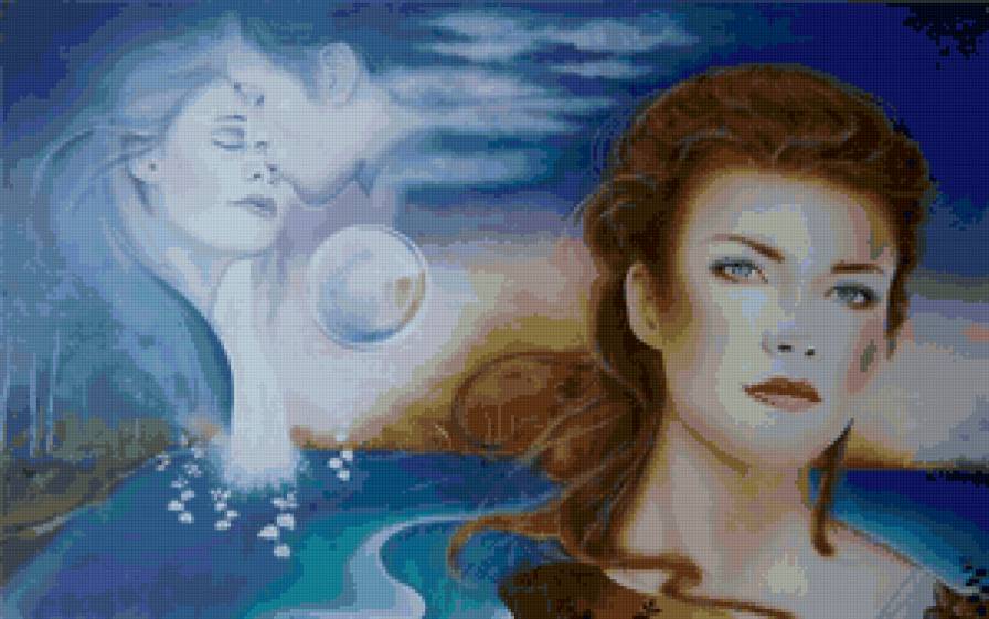 девушка - двое, любовь, образ, девушки, романтика, женщина - предпросмотр