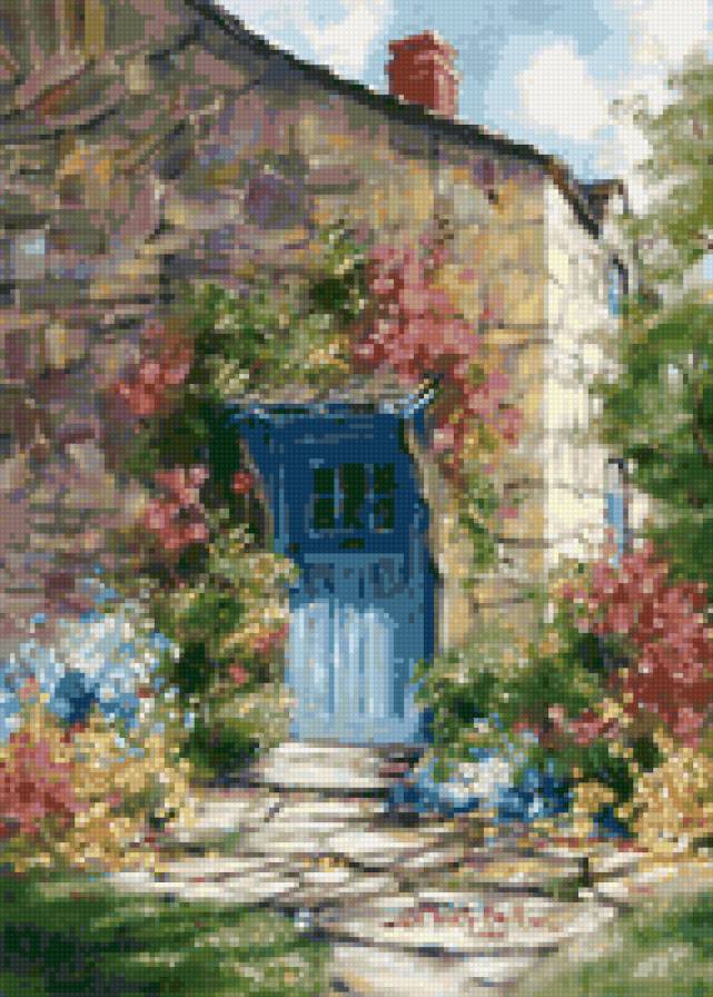 Сказочная дверь - марти белл., домик, вход, дверь - предпросмотр