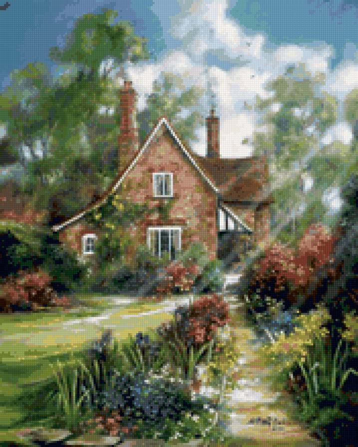 Дом. - дом, марти белл, деревня, природа - предпросмотр