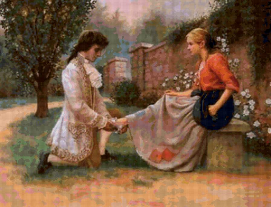 Золушка и принц - золушка, сказка, двое, принц, любовь - предпросмотр