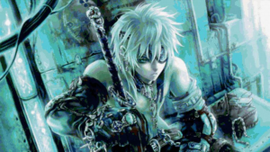 ))) - аниме, воин - предпросмотр