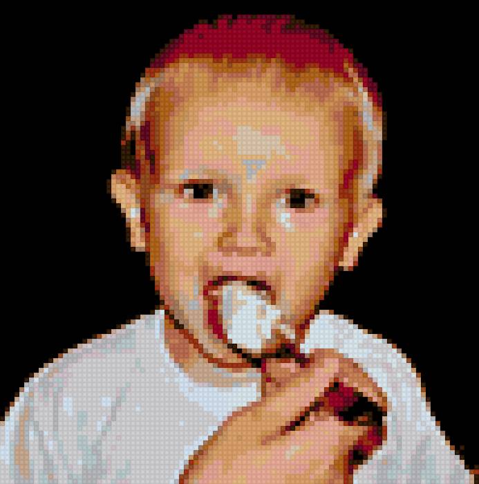 Мальчик и каша - дети - предпросмотр