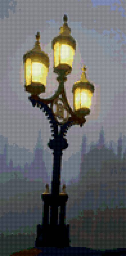 фонарь - ночь, улица, фонари, городской пейзаж - предпросмотр