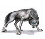 Схема вышивки «волк на руку»