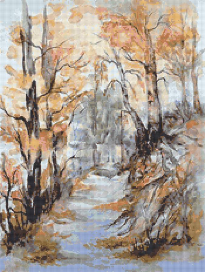 осень - осень, парк, аллея, лес - предпросмотр