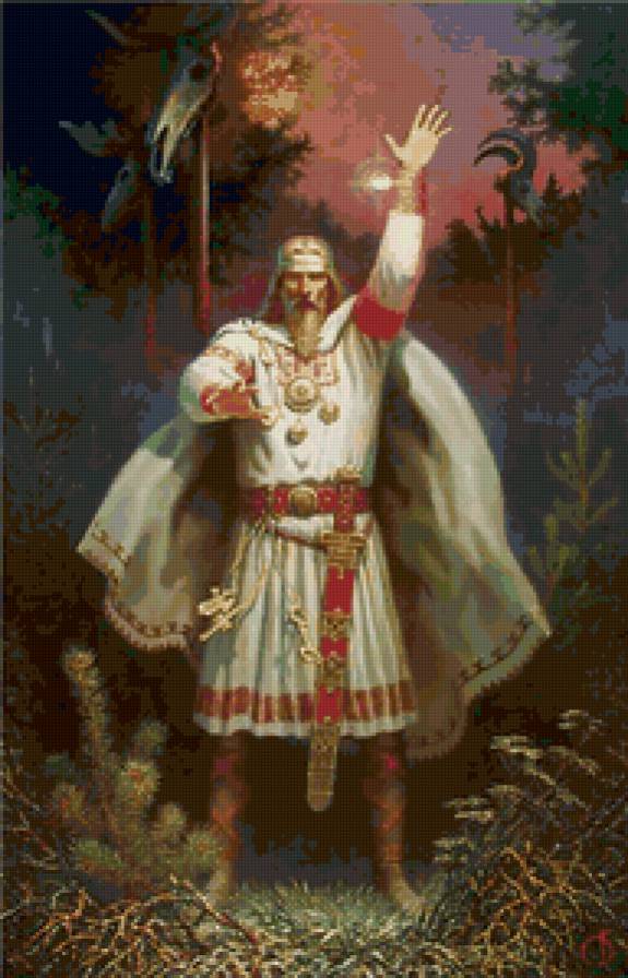 №73620 - русь, былины, живопись, пейзаж, люди - предпросмотр