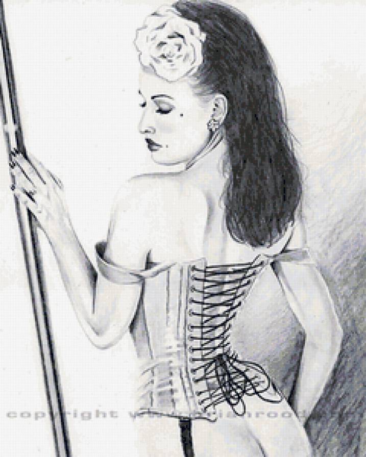 черно-белое - тоска, девушка, чувства, взгляд, люди, лица - предпросмотр