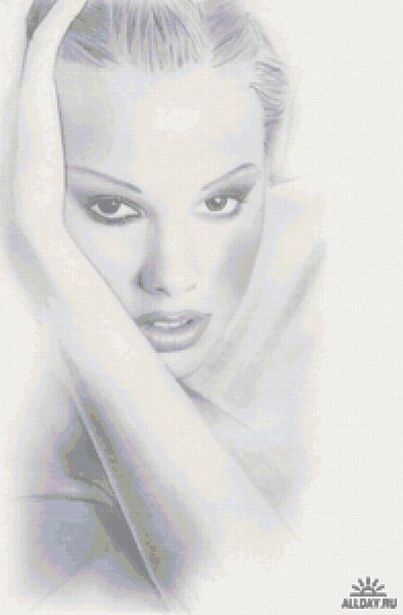 черно-белое - взгляд, лица, тоска, чувства, люди, девушка - предпросмотр