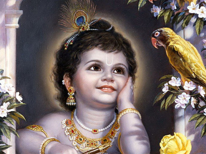 №74134 - птицы, дети, ребенок, религия, индийские божества - оригинал