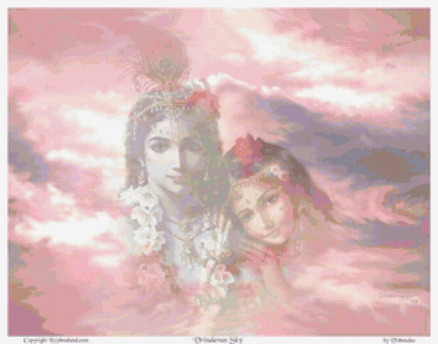 №74142 - пара, индийские божества, он и она, религия - предпросмотр