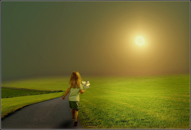 на встречу солнцу - дети - оригинал