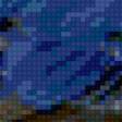 Предпросмотр схемы вышивки «синяя птица» (№74219)