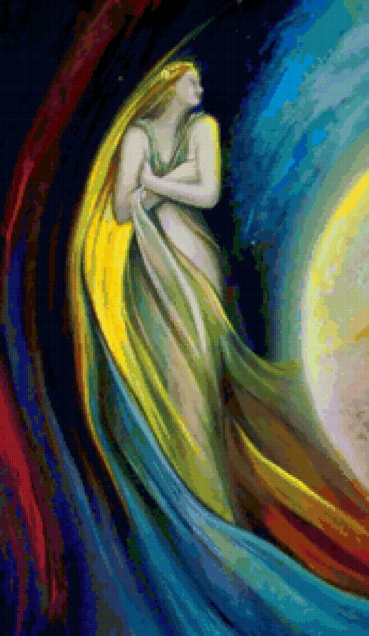 Красота женщины - красота женщины, картина, девушка, живопись, нежность, фантазия - предпросмотр