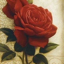 Оригинал схемы вышивки «красная роза» (№74504)