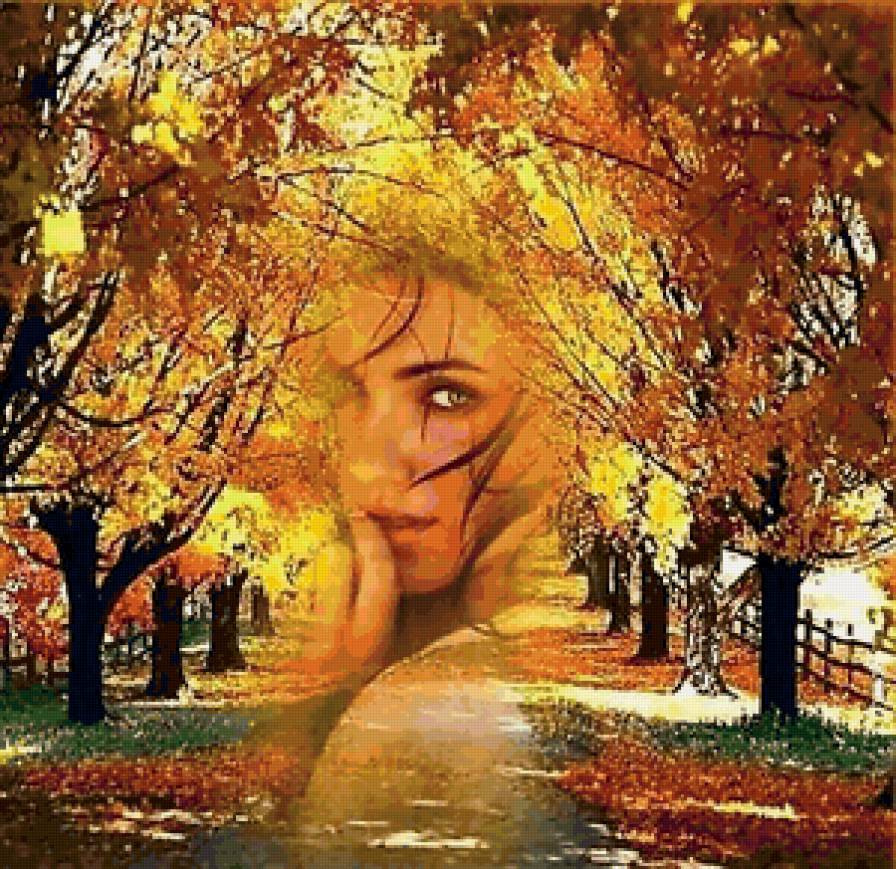 леди осень - образ, женщина - предпросмотр